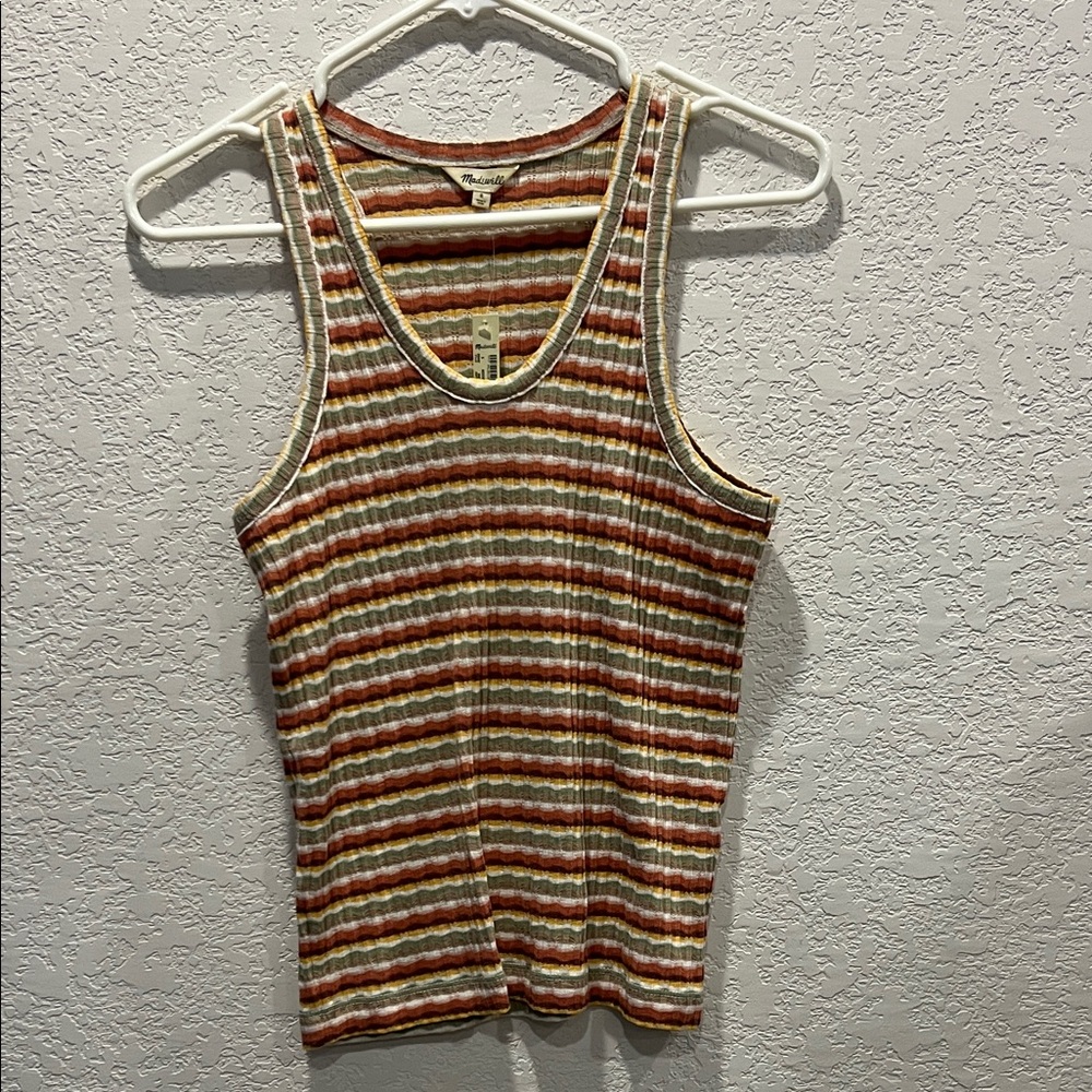 Madewell size small Multicolor Striped Tank Top